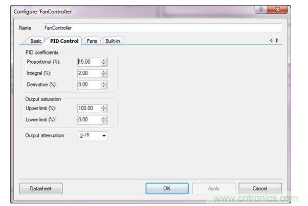 用于PSoC 3、PSoC 4與PSoC 5設計的PSoC Creator風扇控制器設計向導