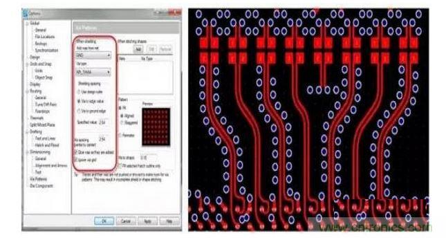 PCB 設(shè)計工具如果能夠控制共面波導(dǎo)和波導(dǎo)過孔的創(chuàng)建，將有助于顯著減少設(shè)計錯誤和縮短設(shè)計時間。
