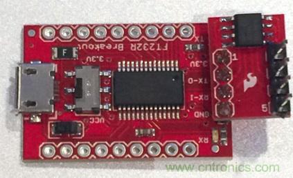 圖4：裝配好的隔離型USB-to-UART轉(zhuǎn)換器。