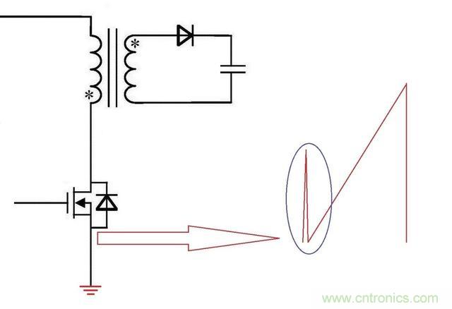 反激電源高壓MOS管電流尖峰怎么產(chǎn)生的?如何減小電流尖峰? 反激電源高壓MOS管電流尖峰怎么產(chǎn)生的?如何減小電流尖峰?
