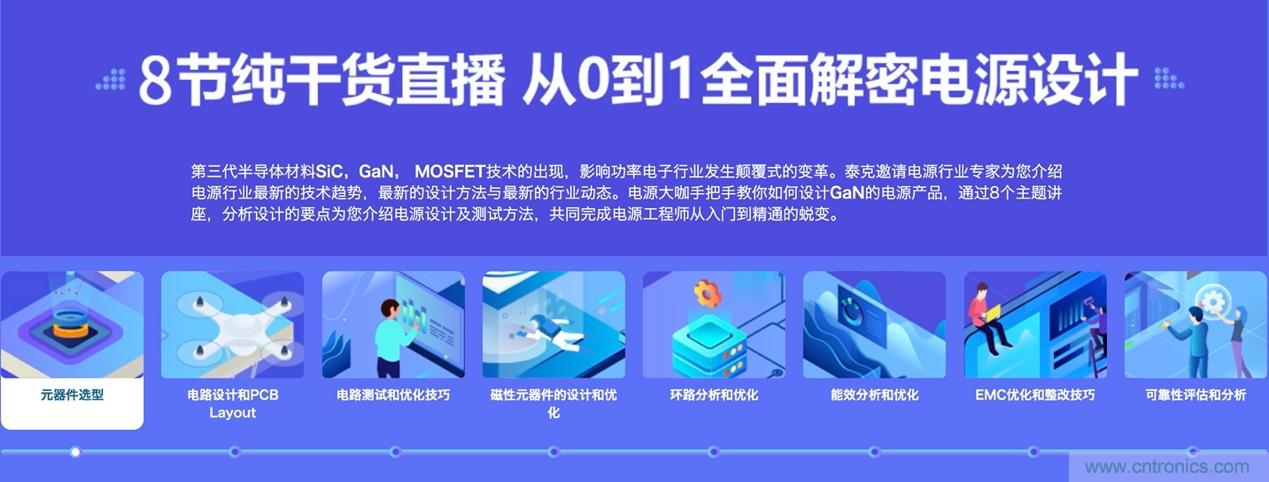 致工程師系列之三：高效GaN電源設計八部曲，泰克系列視頻課堂實操秘籍