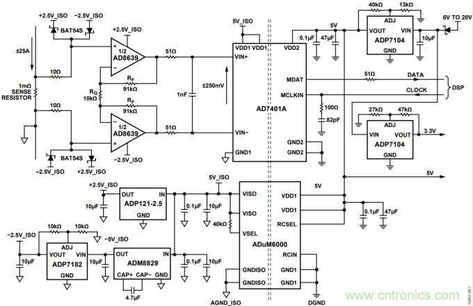 集成隔離式電源、用于太陽能光伏轉換器的完全隔離式電流檢測電路
